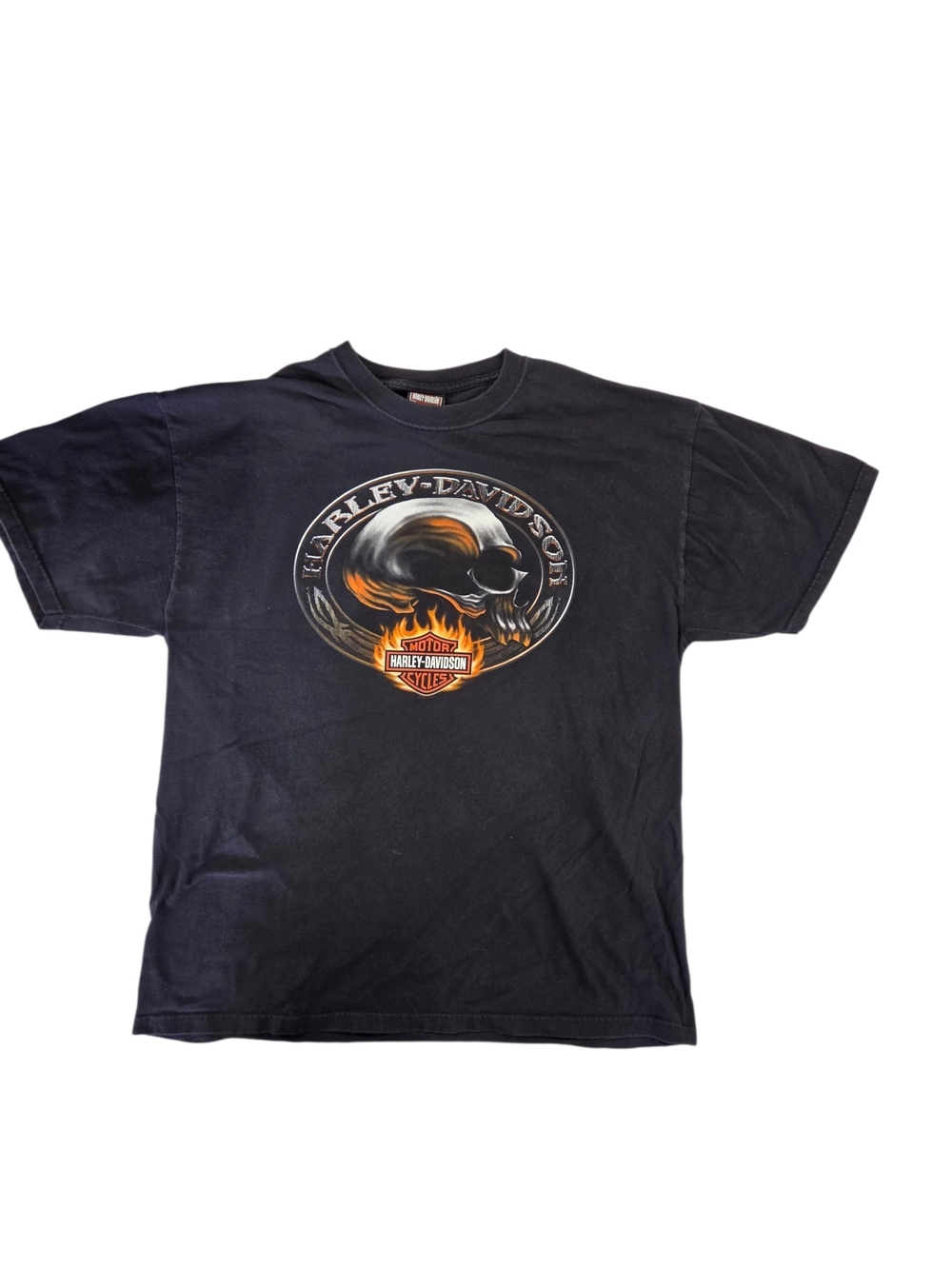 Harley-Davidson Black Tee with Skull El Paso, Tx Xl 2011